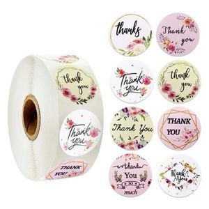 500 thank you stickers